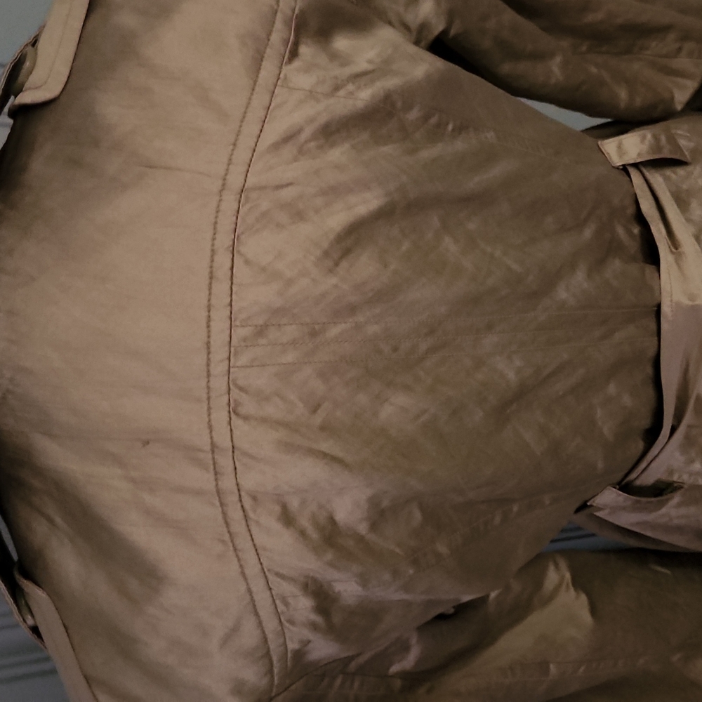 SALE! I.N.C. Champagne Dressy Trench Coat. - Picture 7 of 13